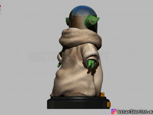 yoda baby with mandalorian helmet high quality 3d print model Modelo de impresión 3D