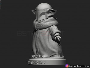 yoda baby with mandalorian helmet high quality 3d print model Modelo de impresión 3D