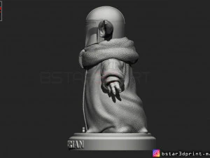 yoda baby with mandalorian helmet high quality 3d print model 3D Print Model
