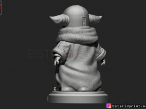 yoda baby with mandalorian helmet high quality 3d print model Modelo de impresión 3D
