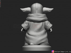 yoda baby with mandalorian helmet high quality 3d print model Modelo de impresión 3D