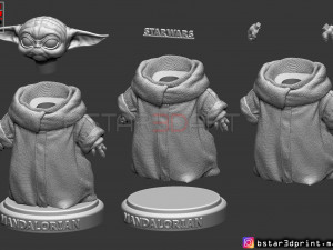 yoda baby - mandalorian star wars - high quality 3D प्रिंट मॉडल