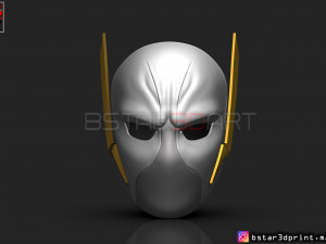 godspeed mask - flash god season 6 - flash cosplay helmet 3d print model 3D 프린트 모델