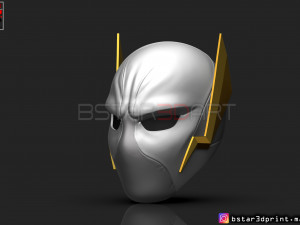 godspeed mask - flash god season 6 - flash cosplay helmet 3d print model Modèles 3D en vedette