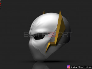 godspeed mask - flash god season 6 - flash cosplay helmet 3d print model Modèles 3D en vedette