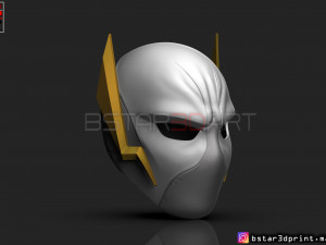 godspeed mask - flash god season 6 - flash cosplay helmet 3d print model Modèles 3D en vedette