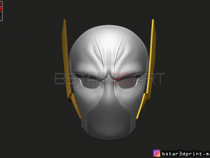 godspeed mask - flash god season 6 - flash cosplay helmet 3d print model Modèles 3D en vedette