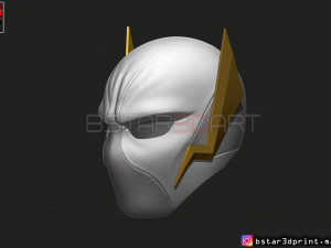 godspeed mask - flash god season 6 - flash cosplay helmet 3d print model Modèles 3D en vedette