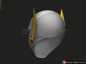 godspeed mask - flash god season 6 - flash cosplay helmet 3d print model Modèles 3D en vedette