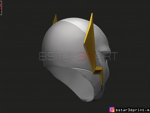godspeed mask - flash god season 6 - flash cosplay helmet 3d print model Modèles 3D en vedette