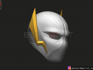 godspeed mask - flash god season 6 - flash cosplay helmet 3d print model Modèles 3D en vedette