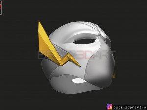 godspeed mask - flash god season 6 - flash cosplay helmet 3d print model Modèles 3D en vedette