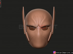 godspeed mask - flash god season 6 - flash cosplay helmet 3d print model Modèles 3D en vedette