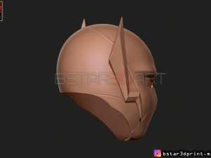 godspeed mask - flash god season 6 - flash cosplay helmet 3d print model Modèles 3D en vedette