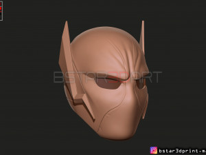 godspeed mask - flash god season 6 - flash cosplay helmet 3d print model Modèles 3D en vedette