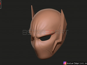 godspeed mask - flash god season 6 - flash cosplay helmet 3d print model Modèles 3D en vedette