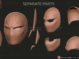 godspeed mask - flash god season 6 - flash cosplay helmet 3d print model Modèles 3D en vedette