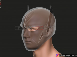 godspeed mask - flash god season 6 - flash cosplay helmet 3d print model Modèles 3D en vedette