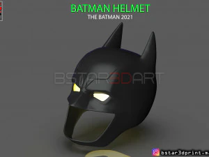 casco de batman-el batman 2021-robert pattinson-dc comic fan art modelo de impresión 3d Modelo de impresión 3D