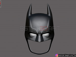 batman helmet-the batman 2021-robert pattinson-dc comic fan art 3d print model 3Dプリントモデル