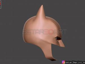 batman helmet-the batman 2021-robert pattinson-dc comic fan art 3d print model 3Dプリントモデル