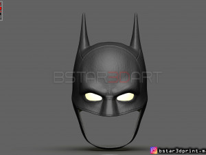 batman mask - robert pattinson - the batman 2021 - dc comic 3d print model 3D Print Model