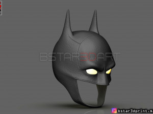 batman mask - robert pattinson - the batman 2021 - dc comic 3d print model 3D Print Model
