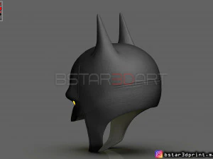 batman mask - robert pattinson - the batman 2021 - dc comic 3d print model 3D Print Model