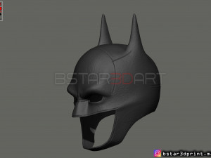 batman mask - robert pattinson - the batman 2021 - dc comic 3d print model 3D Print Model