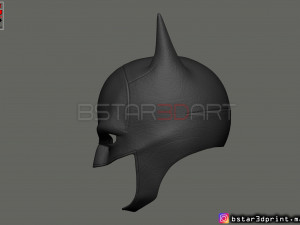 batman mask - robert pattinson - the batman 2021 - dc comic 3d print model 3D Print Model