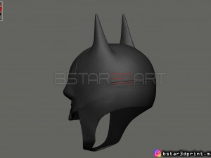 batman mask - robert pattinson - the batman 2021 - dc comic 3d print model 3D Print Model