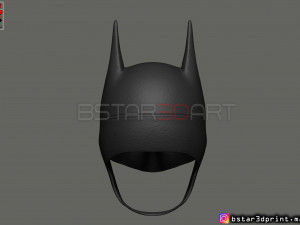 batman mask - robert pattinson - the batman 2021 - dc comic 3d print model 3D Print Model