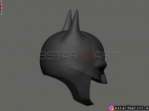 batman mask - robert pattinson - the batman 2021 - dc comic 3d print model 3D Print Model