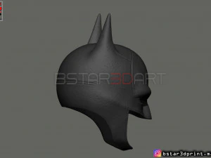 batman mask - robert pattinson - the batman 2021 - dc comic 3d print model 3D Print Model