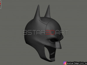 batman mask - robert pattinson - the batman 2021 - dc comic 3d print model 3D Print Model