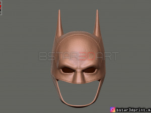 batman mask - robert pattinson - the batman 2021 - dc comic 3d print model 3D Print Model
