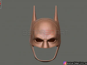 batman mask - robert pattinson - the batman 2021 - dc comic 3d print model 3D Print Model