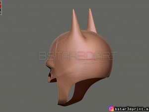 batman mask - robert pattinson - the batman 2021 - dc comic 3d print model 3D Print Model
