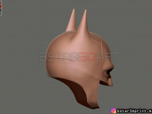batman mask - robert pattinson - the batman 2021 - dc comic 3d print model 3D Print Model