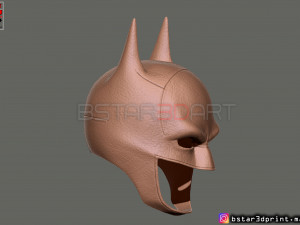 batman mask - robert pattinson - the batman 2021 - dc comic 3d print model 3D Print Model