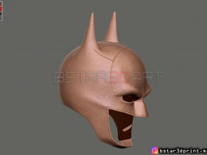 batman mask - robert pattinson - the batman 2021 - dc comic 3d print model 3D Print Model
