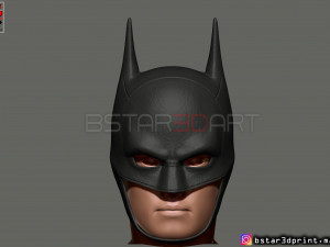 batman mask - robert pattinson - the batman 2021 - dc comic 3d print model 3D Print Model