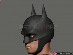batman mask - robert pattinson - the batman 2021 - dc comic 3d print model 3D Print Model