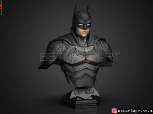busto di batman 2021 - robert pattinson - fumetto dc Modello di stampa 3D
