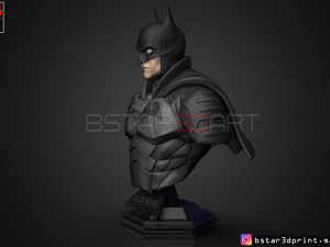 batman bust 2021 - robert pattinson - dc comic 3D प्रिंट मॉडल