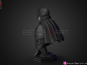 batman bust 2021 - robert pattinson - dc comic 3D प्रिंट मॉडल