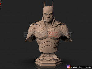 batman bust 2021 - robert pattinson - dc comic 3D प्रिंट मॉडल