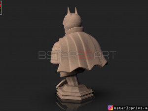 batman bust 2021 - robert pattinson - dc comic 3D प्रिंट मॉडल