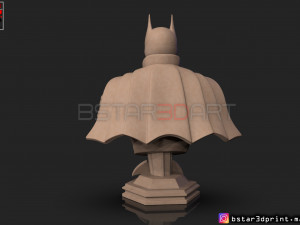 batman bust 2021 - robert pattinson - dc comic 3D प्रिंट मॉडल