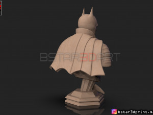 batman bust 2021 - robert pattinson - dc comic 3D प्रिंट मॉडल